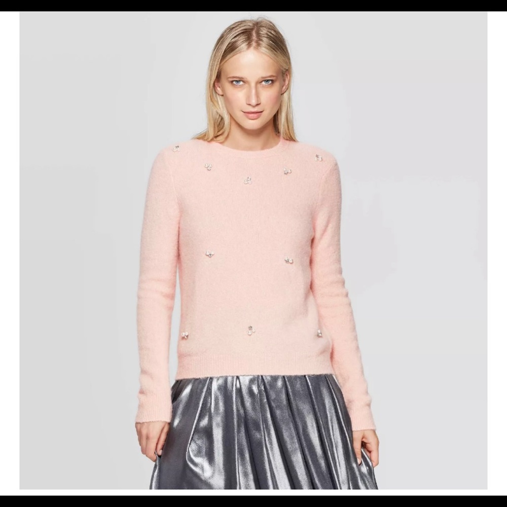 Who What Wear X Target embellished sweater